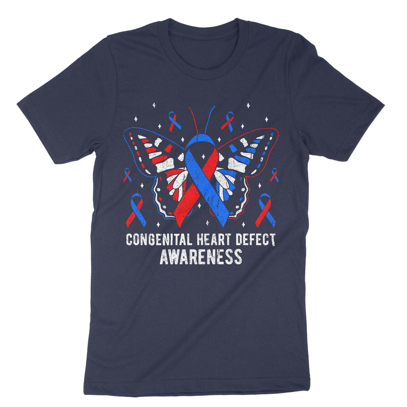 Navy Congenital Heart Defect Awareness T-Shirt#color_navy