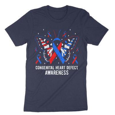 Navy Congenital Heart Defect Awareness T-Shirt#color_navy