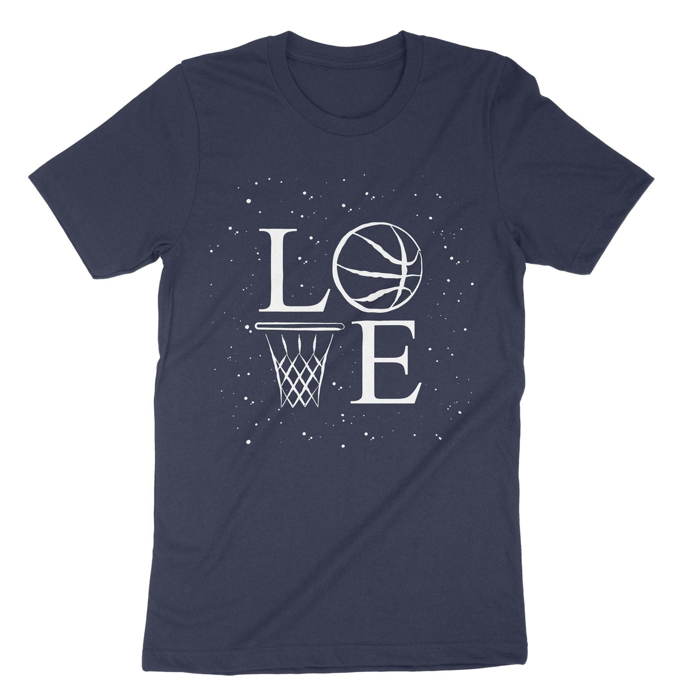 Navy Basketball Love T-Shirt#color_navy