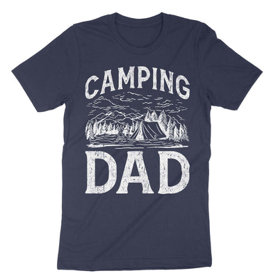 Navy Camping Dad T-Shirt#color_navy