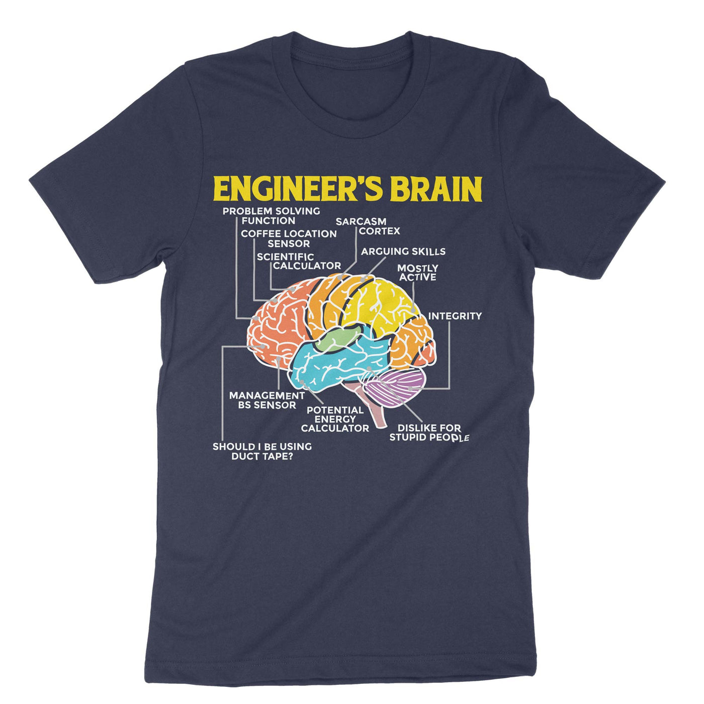 Navy Engineers Brain T-Shirt#color_navy