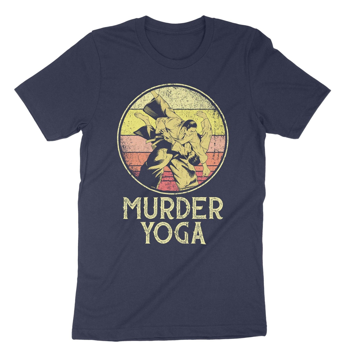 Navy Murder Yoga T-Shirt#color_navy