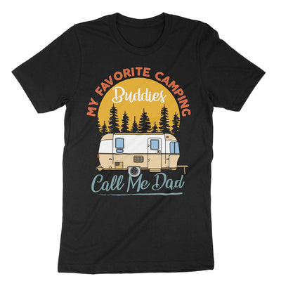 Black My Favorite Camping Buddies Call Me Dad T-Shirt#color_black
