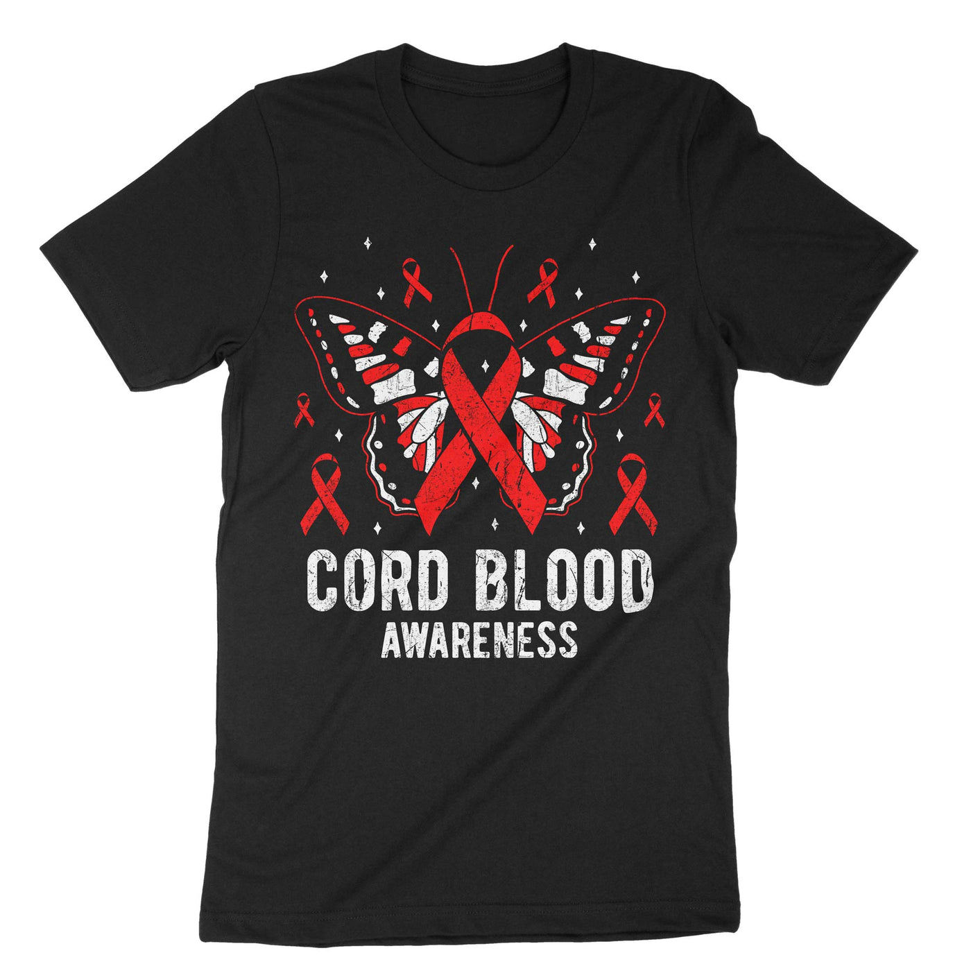 Black Cord Blood Awareness T-Shirt#color_black