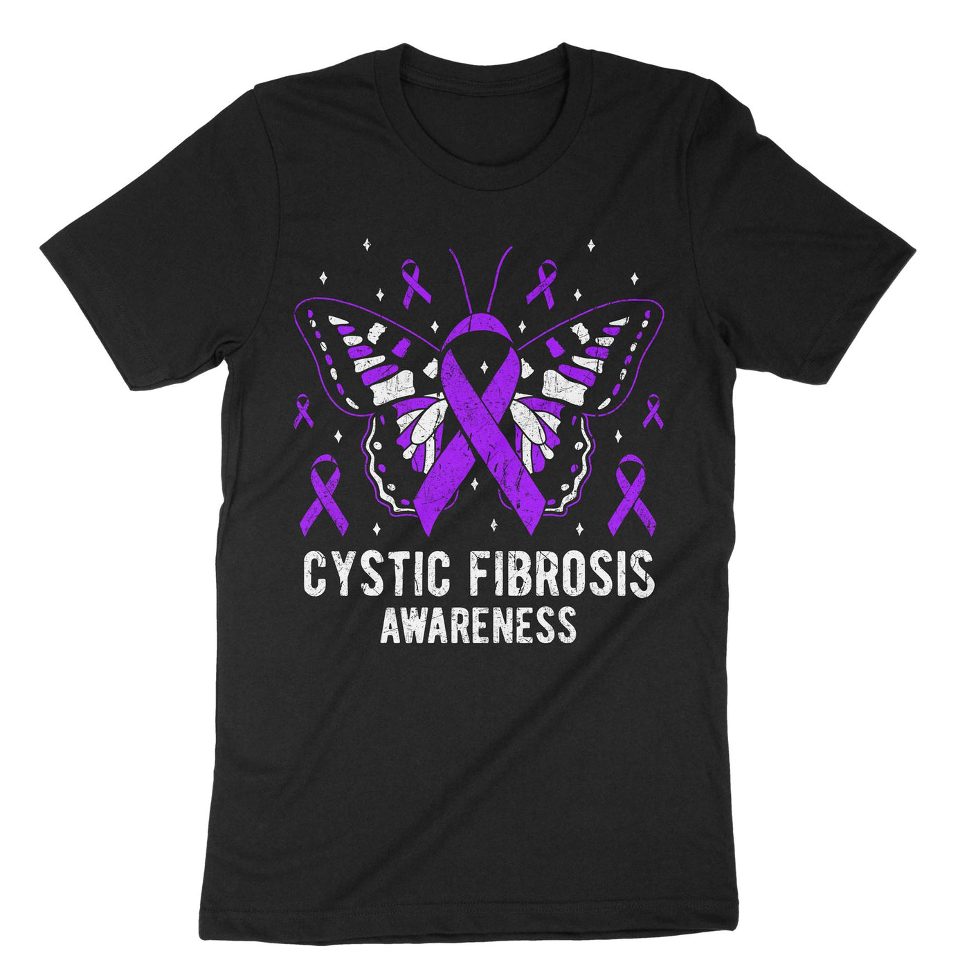 Black Cystic Fibrosis Awareness T-Shirt#color_black
