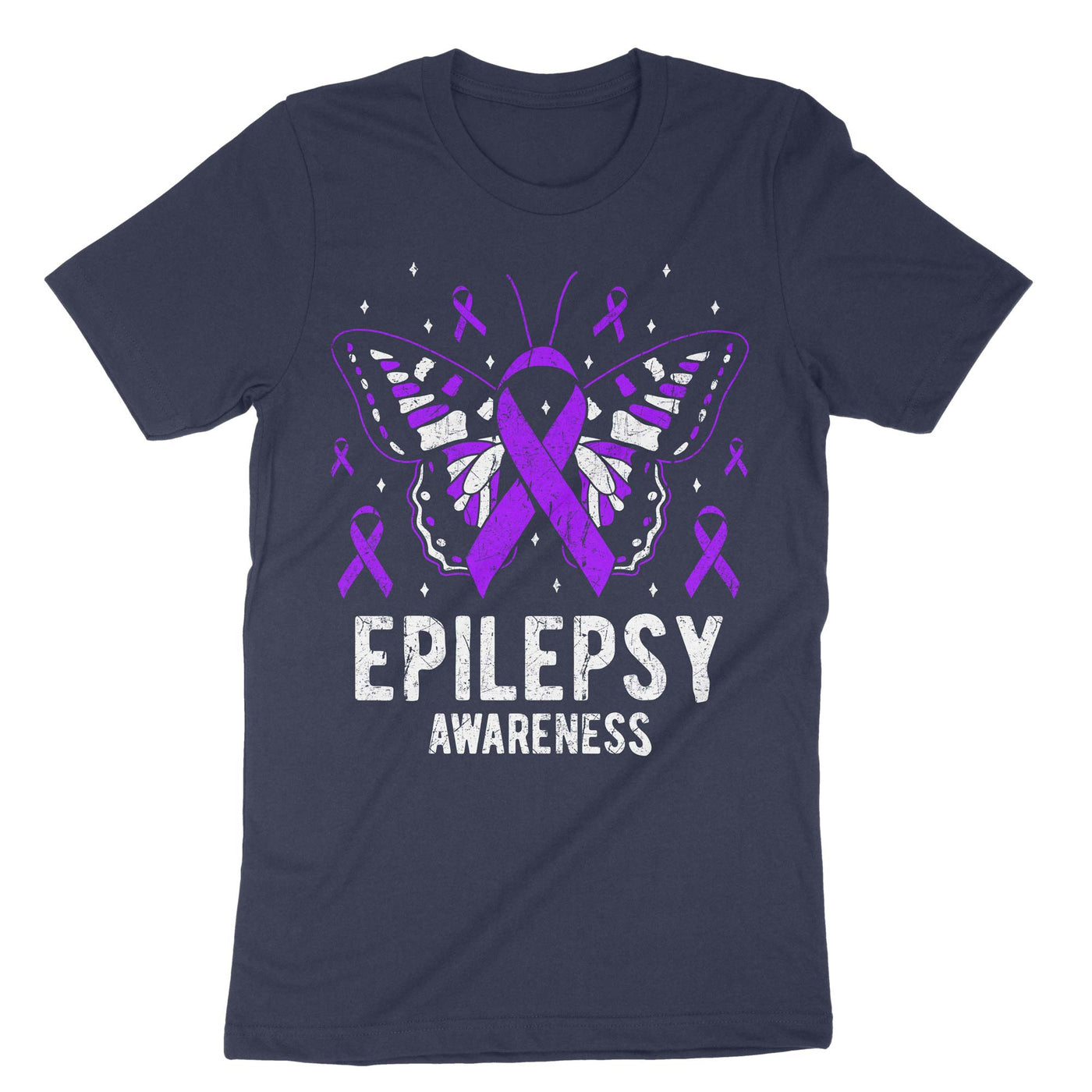Navy Epilepsy Awareness T-Shirt#color_navy