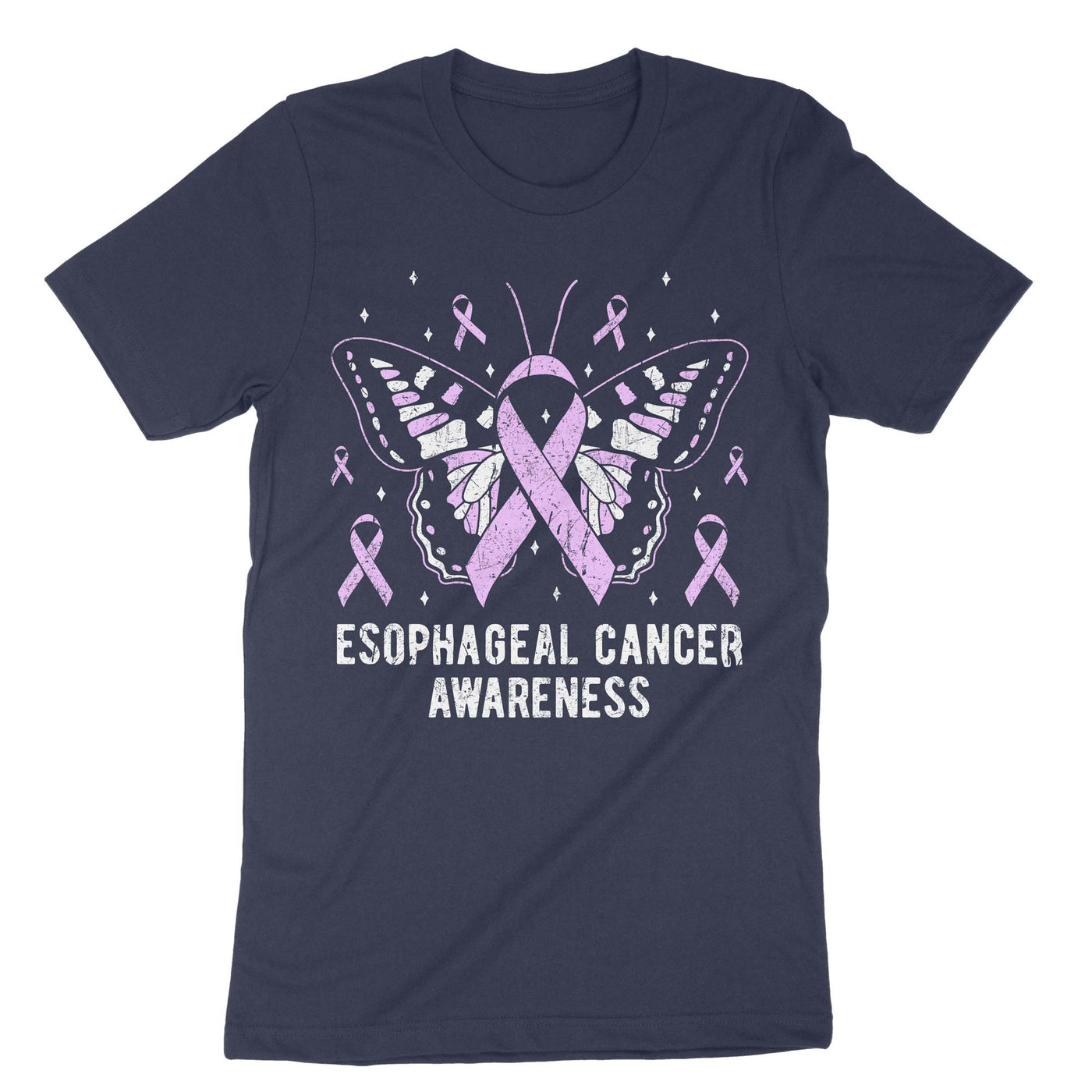 Navy Esophageal Cancer Awareness T-Shirt#color_navy