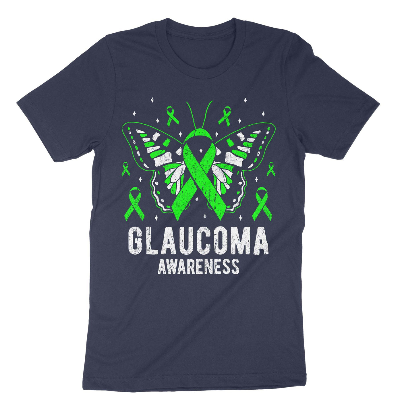 Navy Glaucoma Awareness T-Shirt#color_navy