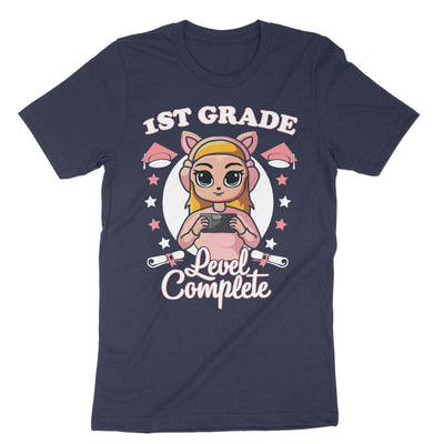 Navy 1st Grade Level Complete T-Shirt#color_navy
