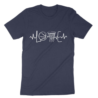 Navy Basketball Love Playing T-Shirt#color_navy