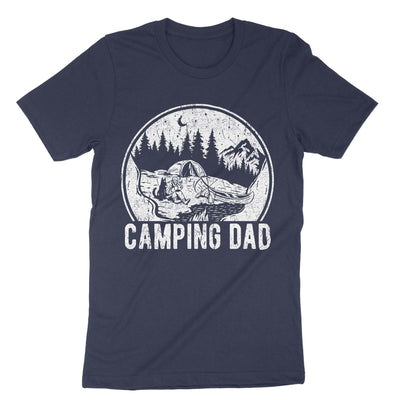 Navy Camping Dad T-Shirt#color_navy