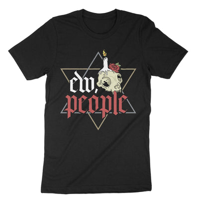 Black Ew People Gothic T-Shirt#color_black