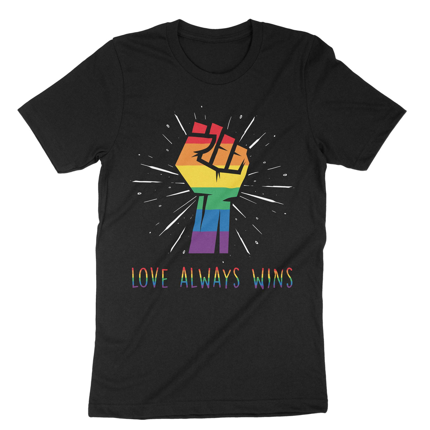 Black Love Always Wins T-Shirt#color_black