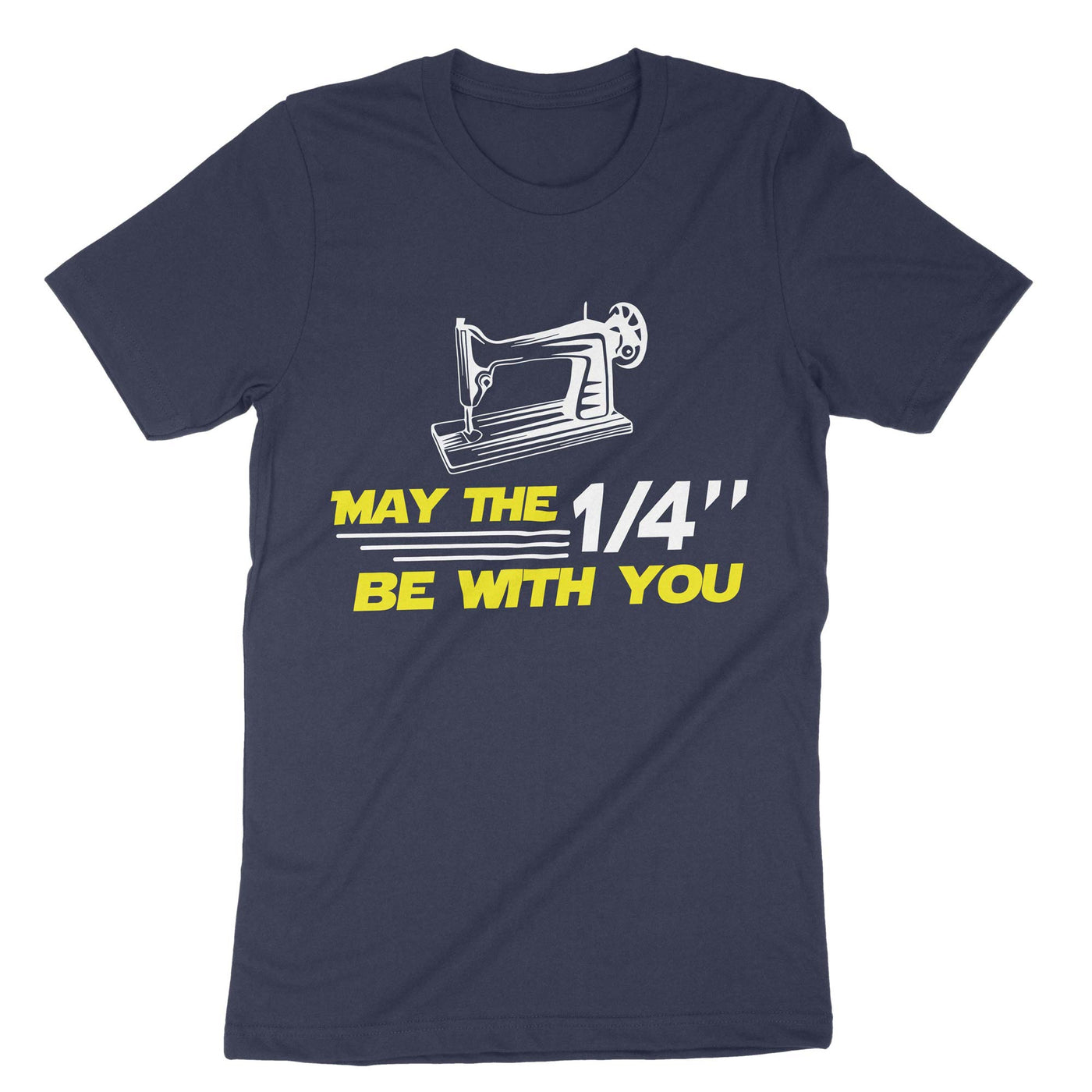 Navy May The Sewing Be With You T-Shirt#color_navy