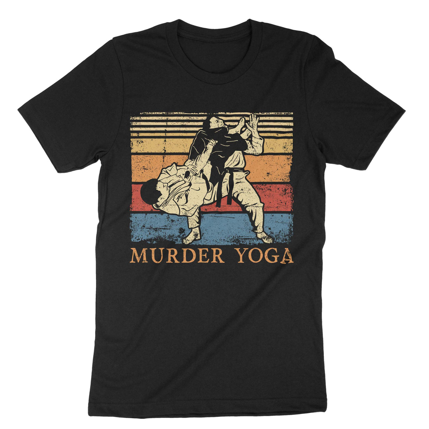 Black Murder Yoga T-Shirt#color_black
