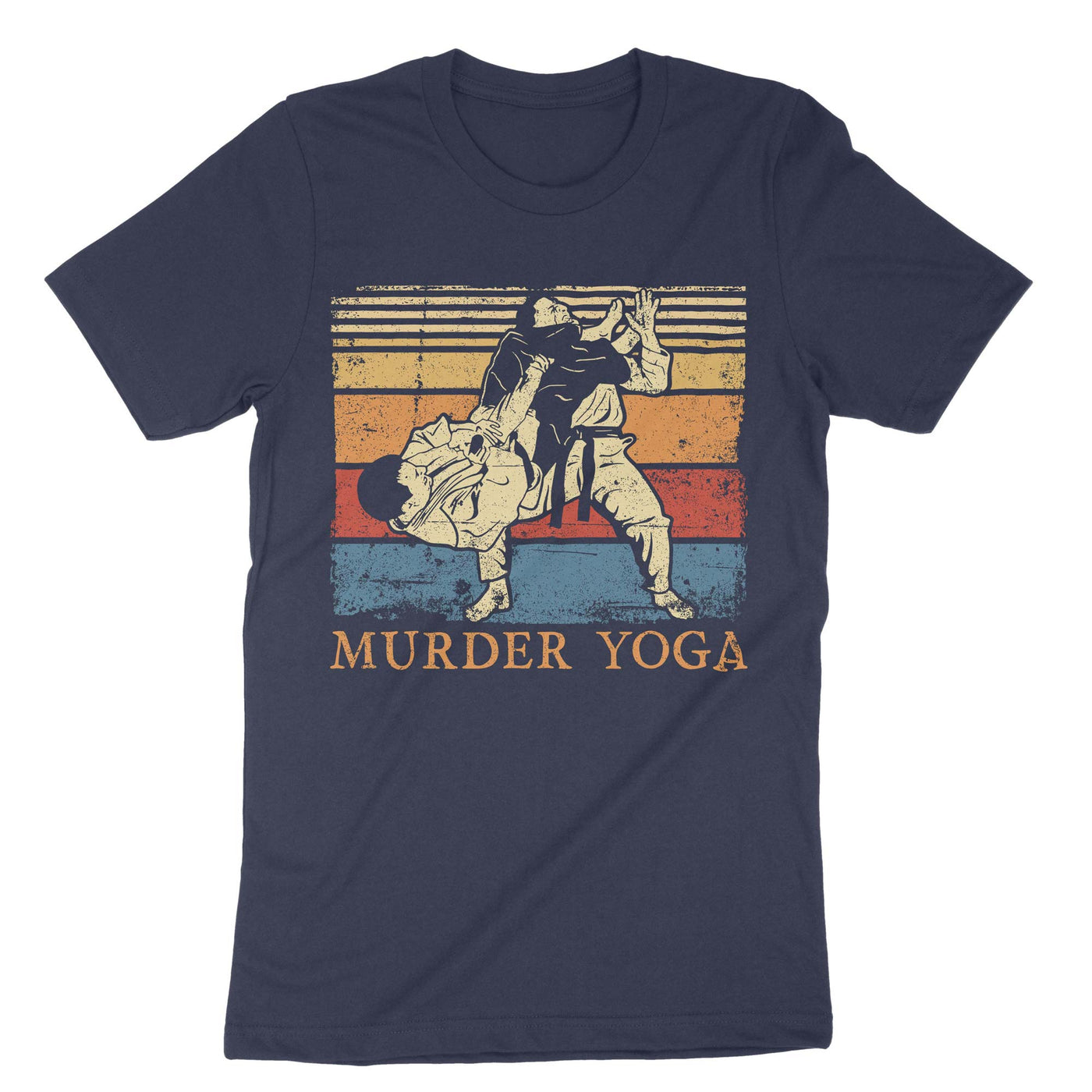 Navy Murder Yoga T-Shirt#color_navy