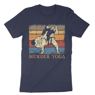 Navy Murder Yoga T-Shirt#color_navy