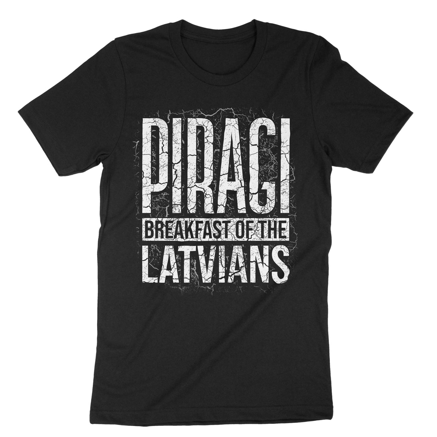 Black Piragi Breakfast Of Latvians T-Shirt#color_black