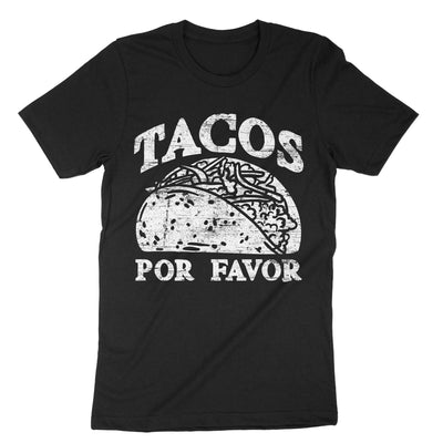 Black Tacos Por Favor T-Shirt#color_black