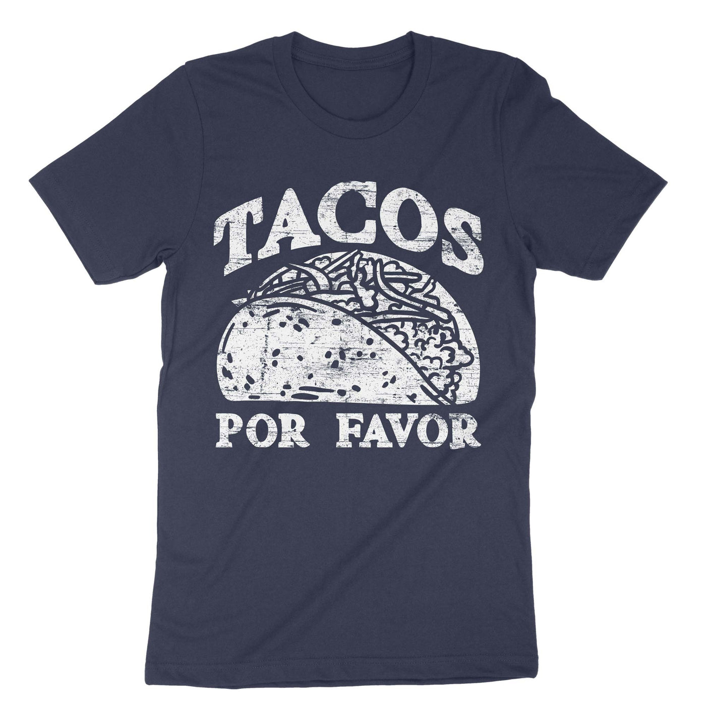Navy Tacos Por Favor T-Shirt#color_navy