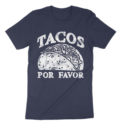 Navy Tacos Por Favor T-Shirt#color_navy