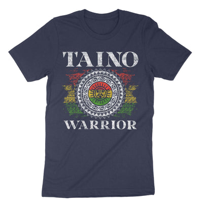 Navy Taino Warrior Flag Native American T-Shirt#color_navy