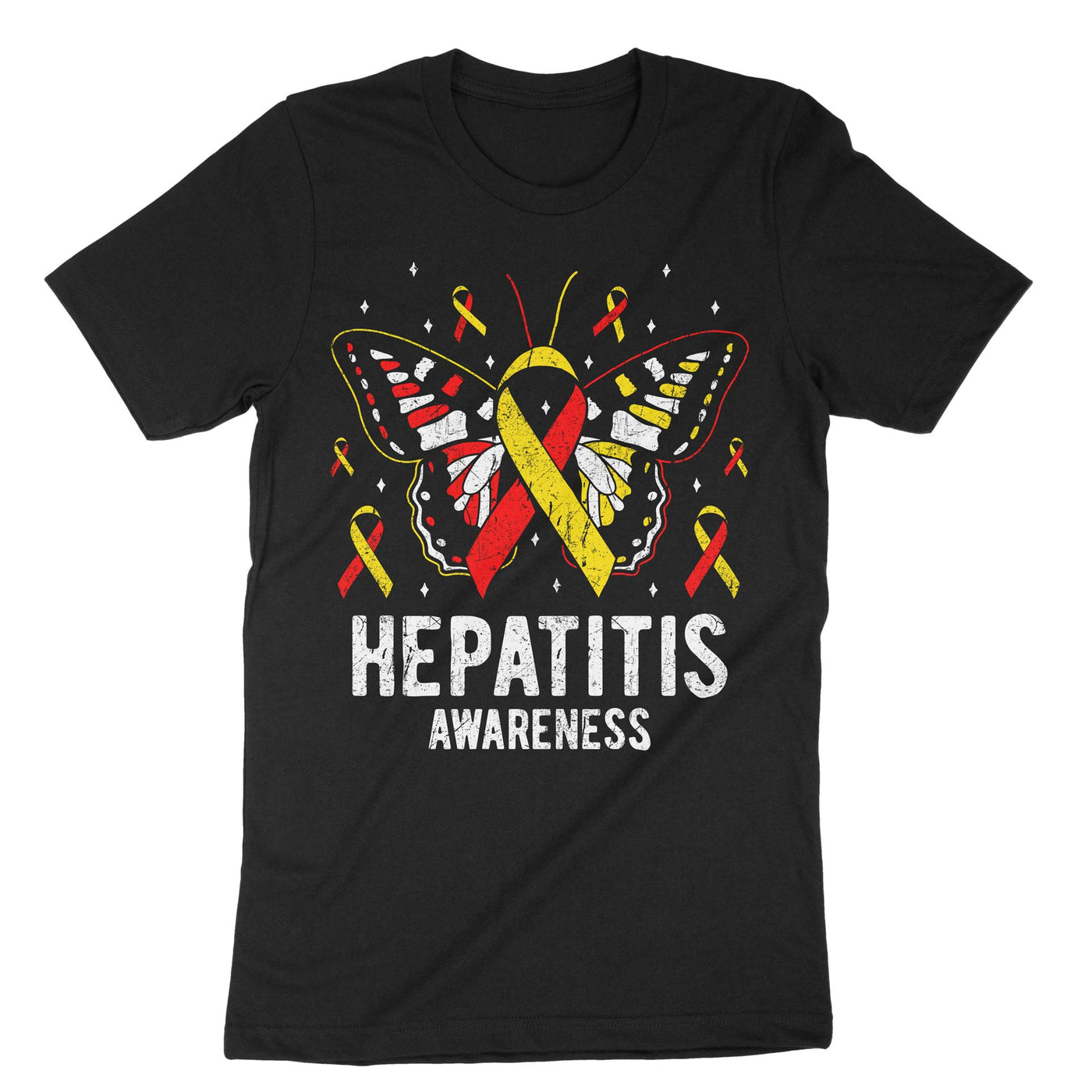 Black Hepatitis Awareness T-Shirt#color_black