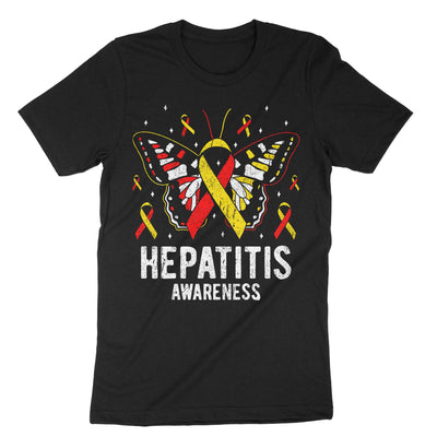 Black Hepatitis Awareness T-Shirt#color_black