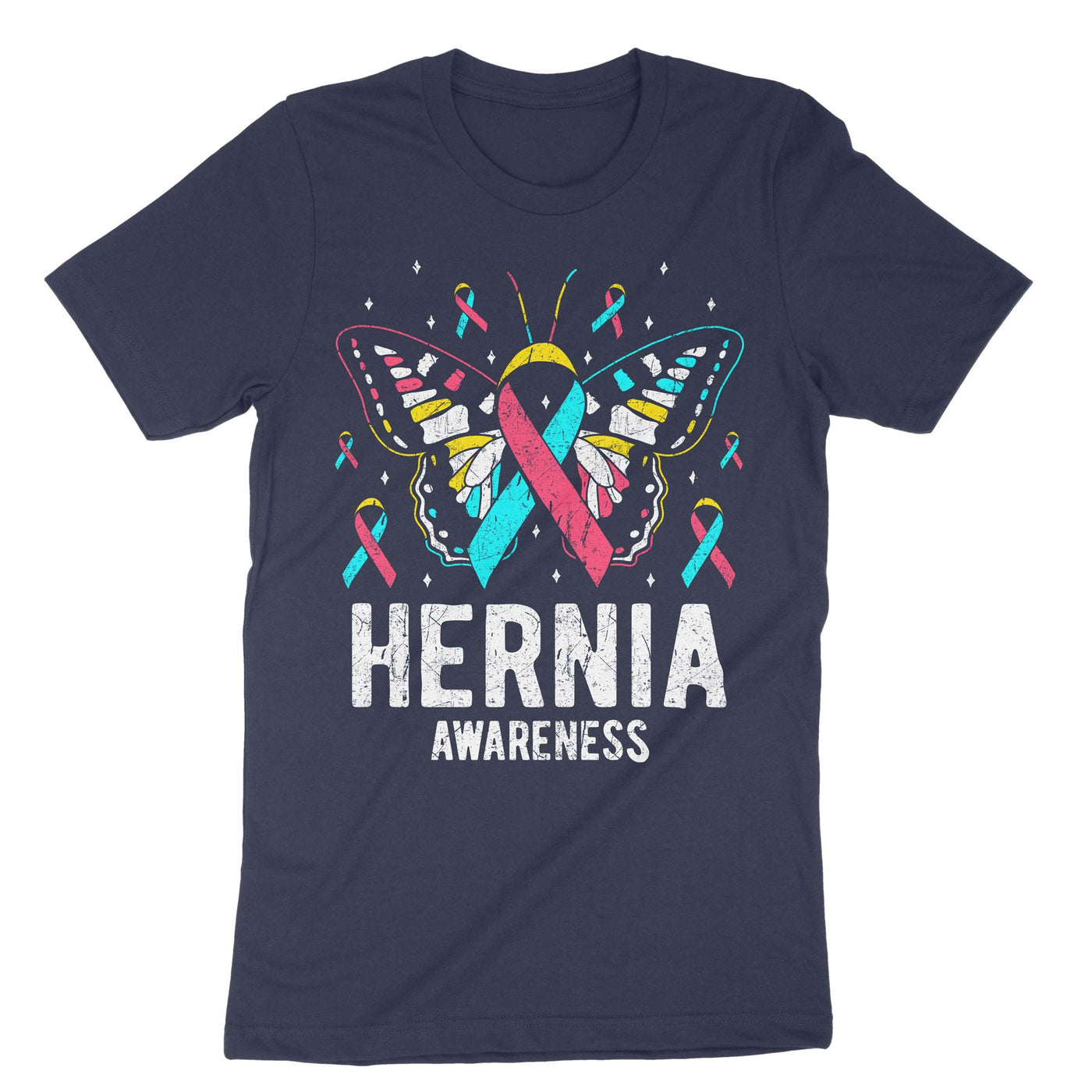 Navy Hernia Awareness T-Shirt#color_navy