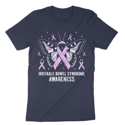 Navy Irritable Bowel Syndrome Awareness T-Shirt#color_navy