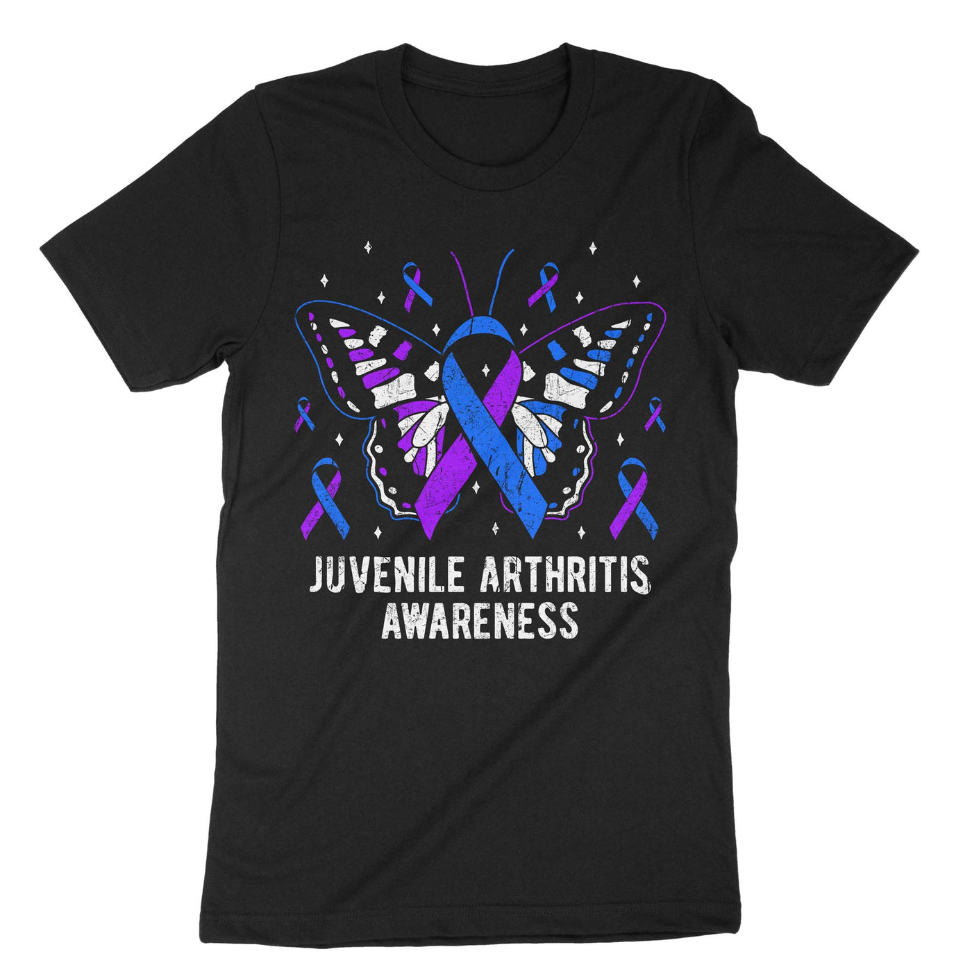 Black Juvenile Arthritis Awareness T-Shirt#color_black
