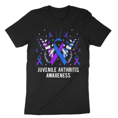 Black Juvenile Arthritis Awareness T-Shirt#color_black