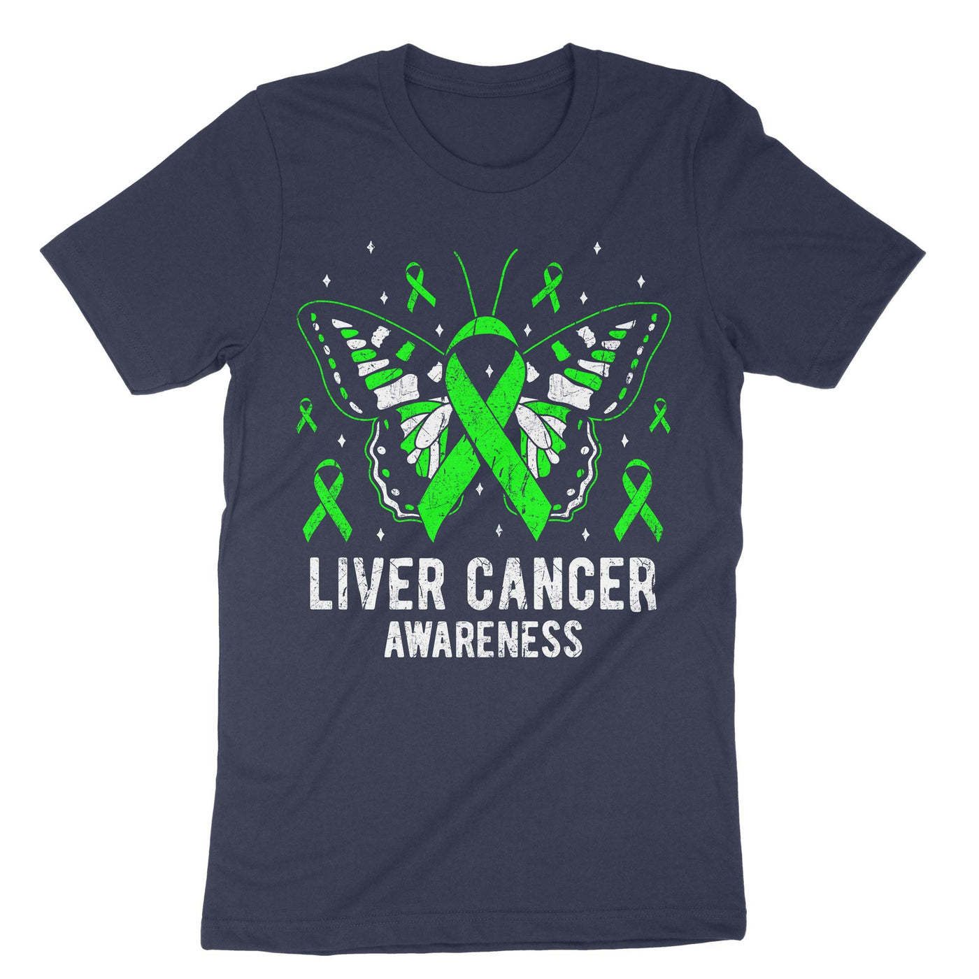 Navy Liver Cancer Awareness T-Shirt#color_navy