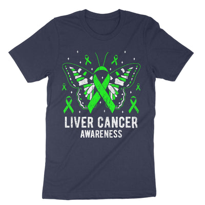 Navy Liver Cancer Awareness T-Shirt#color_navy