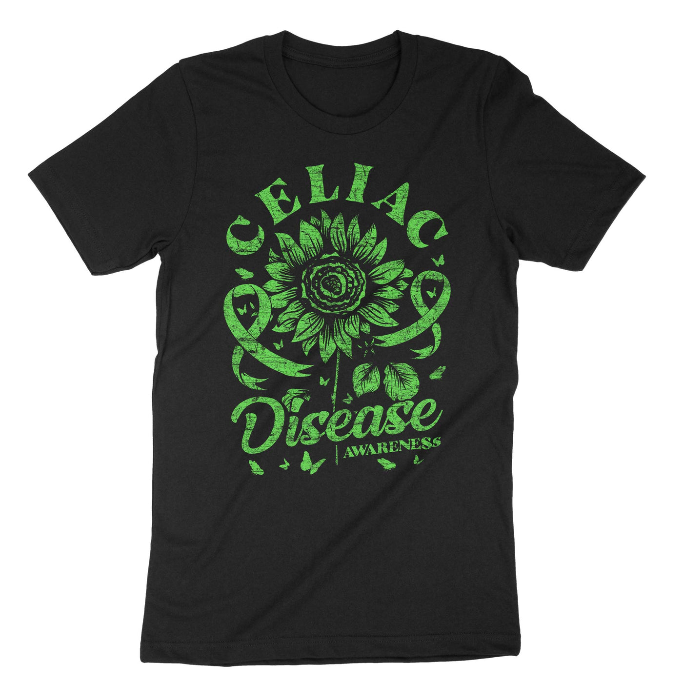 Black Celiac Disease Awareness T-Shirt#color_black