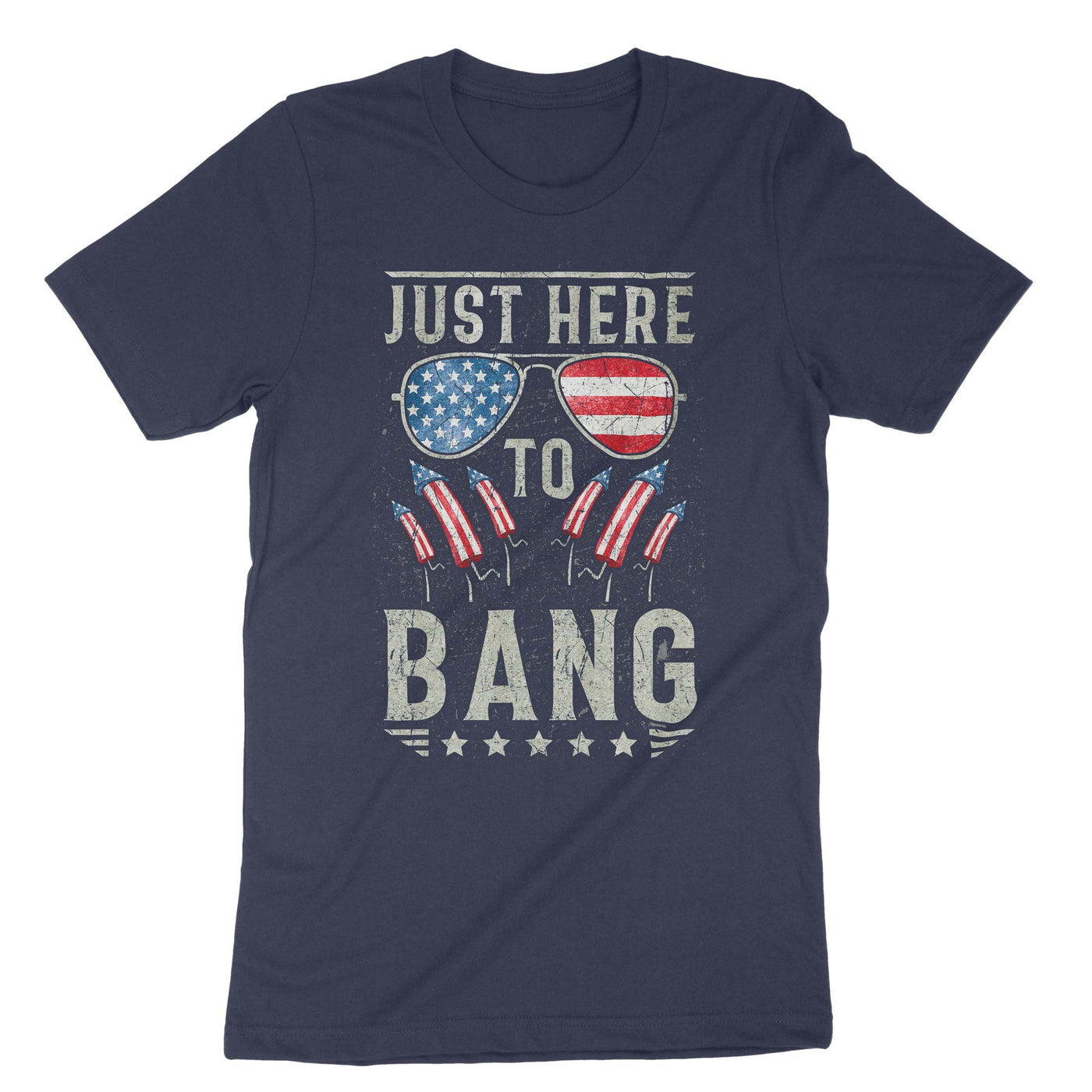 Navy Just Here To Bang T-Shirt#color_navy