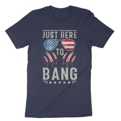 Navy Just Here To Bang T-Shirt#color_navy