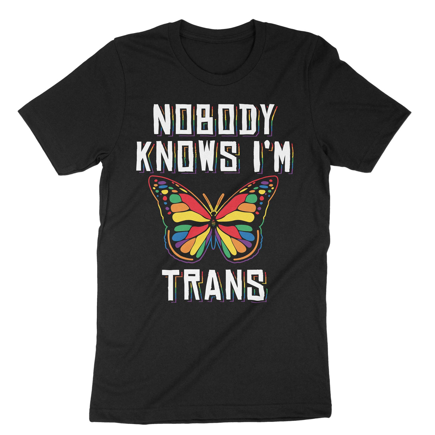 Black Nobody Knows Trans T-Shirt#color_black
