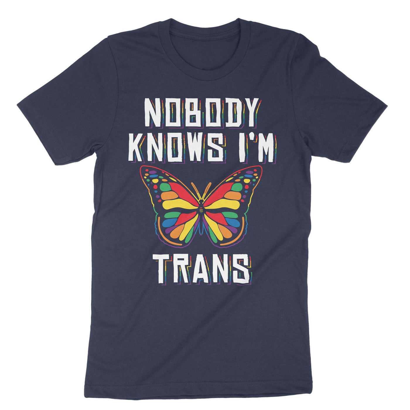 Navy Nobody Knows Trans T-Shirt#color_navy