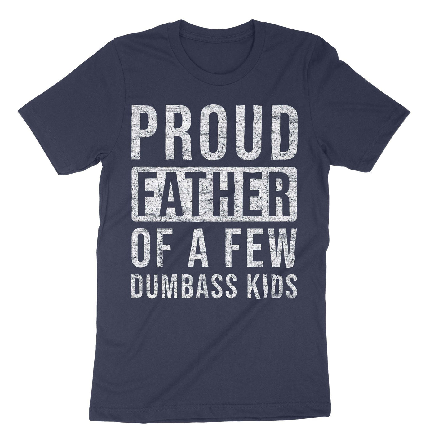Navy Proud Father T-Shirt#color_navy
