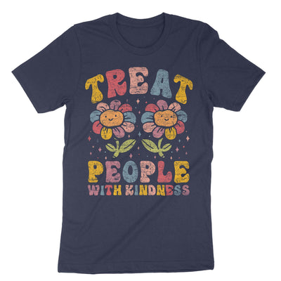Navy Treat People With Kindness T-Shirt#color_navy
