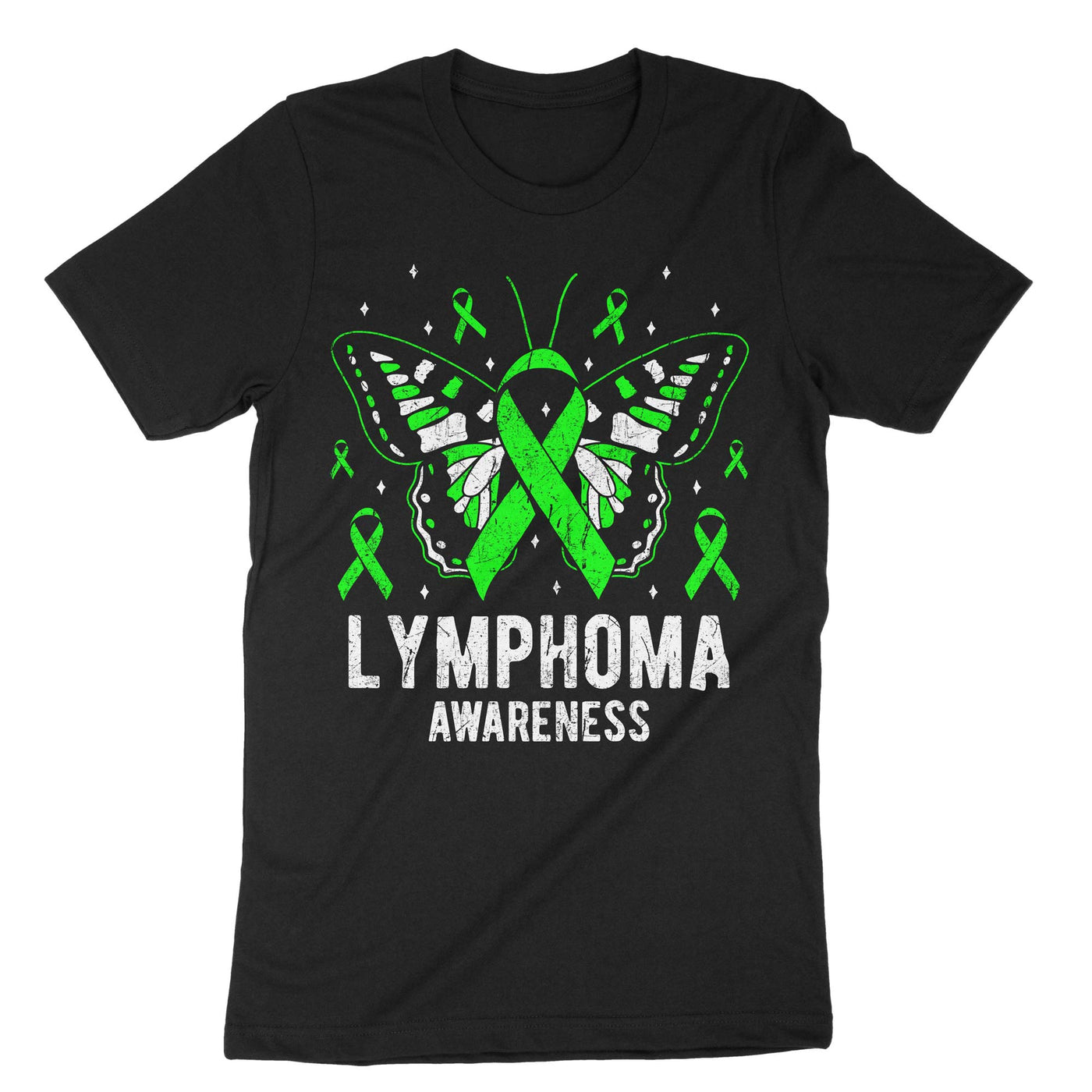 Black Lymphoma Awareness T-Shirt#color_black