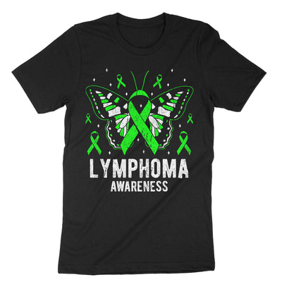 Black Lymphoma Awareness T-Shirt#color_black