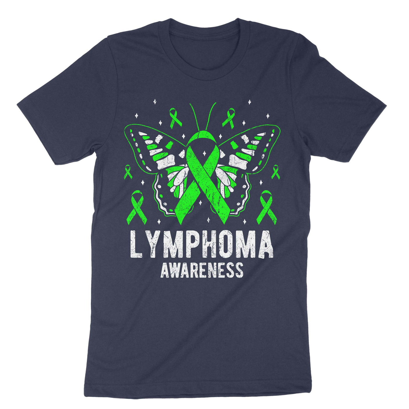 Navy Lymphoma Awareness T-Shirt#color_navy