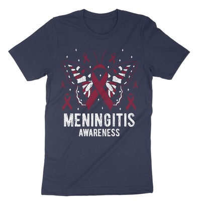 Navy Meningitis Awareness T-Shirt#color_navy