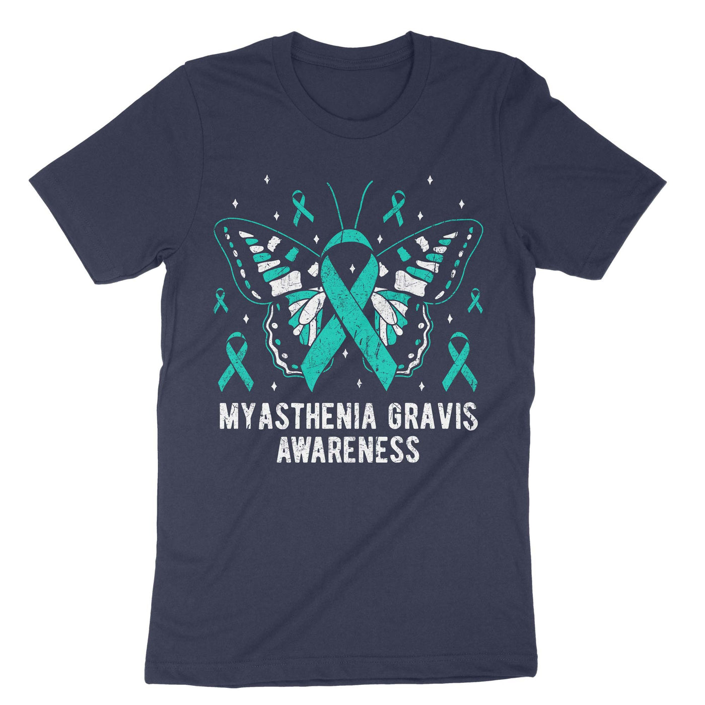 Navy Myasthenia Gravis Awareness T-Shirt#color_navy