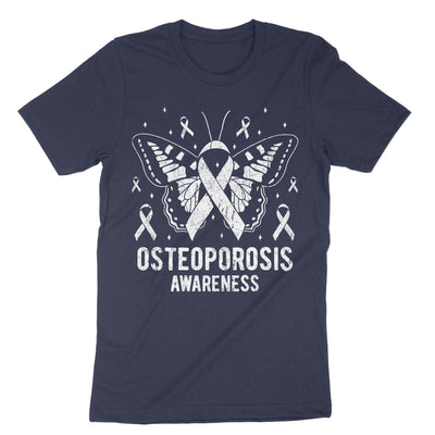 Navy Osteoporosis Awareness T-Shirt#color_navy
