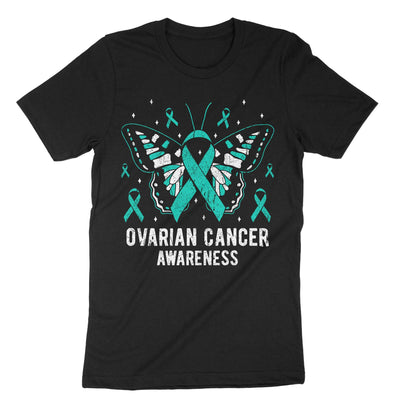 Black Ovarian Cancer Awareness T-Shirt#color_black