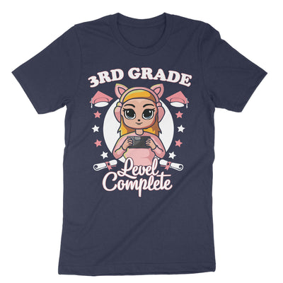 Navy 3rd Grade Level Complete T-Shirt#color_navy