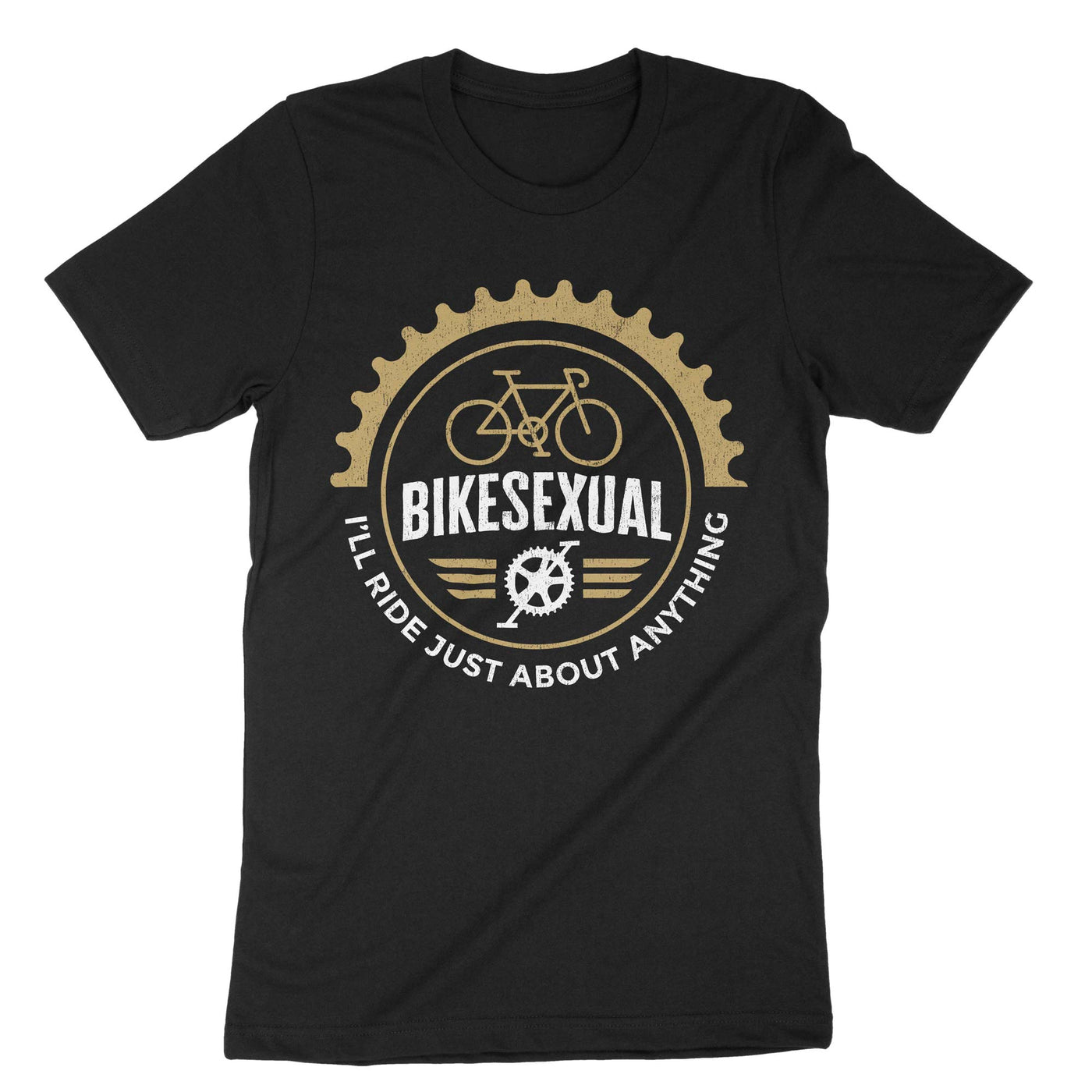 Black Bikesexual Ill Ride Just About Anything T-Shirt#color_black
